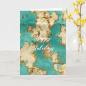 ターコイズブラウンクリームアニマルコウィドウェスタン カード (黄色い花)