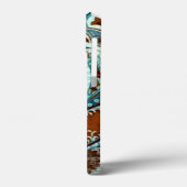 ターコイズブラウンヴィンテージペイズリー Case-Mate iPhoneケース (裏面 / 左)