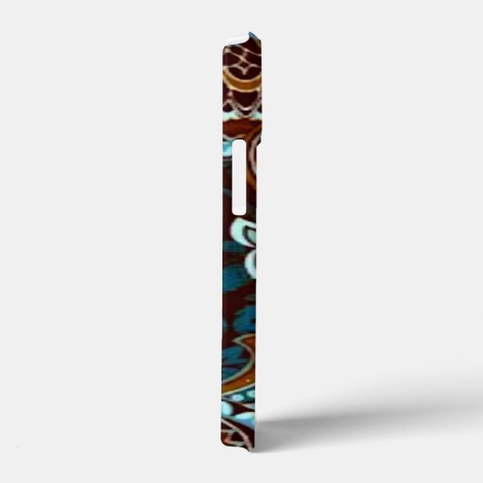 ターコイズブラウンヴィンテージペイズリー Case-Mate iPhoneケース (裏面 / 右)