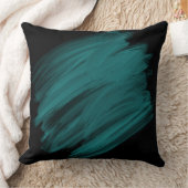 ターコイズブラシストローク クッション (ブランケット)