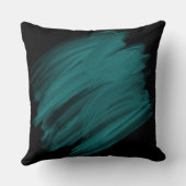 ターコイズブラシストローク クッション (裏面)