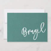 ターコイズブラジル旅券 サンキューカード (裏面)