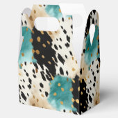 ターコイズブラッククリーム金ゴールドウエスタンコウィド フェイバーボックス (オープン)