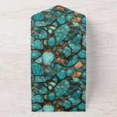 ターコイズブラックストーンズ オールインワン招待状 (外側)