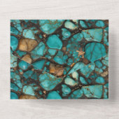 ターコイズブラックストーンズ オールインワン招待状 (裏面)