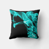 ターコイズブラックモダンデザインピロークッション クッション (裏面)