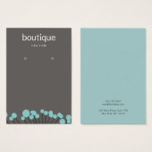 ターコイズブランチイヤリング表示カード (正面&裏面)