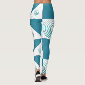 ターコイズブリス：ホワイト調和レギンス レギンス (裏面)