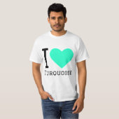 ターコイズブルーが好き Tシャツ (正面フル)