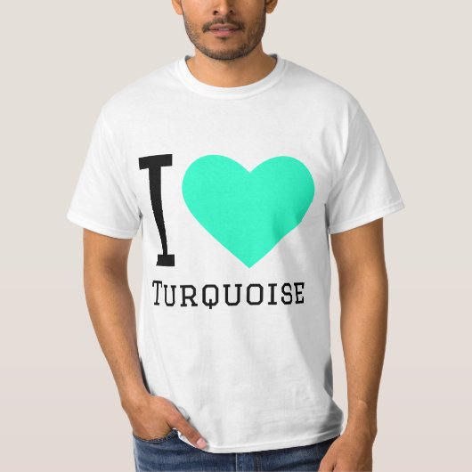 ターコイズブルーが好き Tシャツ (正面)