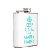 ターコイズブルーで Keep Calm and Marry ハリー フラスク (右)