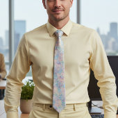 ターコイズブルーとゴールドのアゲートネクタイ ネクタイ