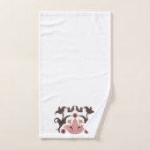 ターコイズブルーとスカンジナビア バスタオルセット (ハンドタオル)