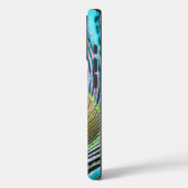 ターコイズブルーに映える孔雀の羽 Case-Mate iPhoneケース (裏面 / 左)