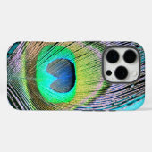 ターコイズブルーに映える孔雀の羽 Case-Mate iPhoneケース (裏面 (横))