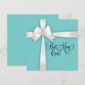 ターコイズブルーのクラシックベストマムエバー シーズンカード (正面/裏面)