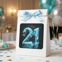 ターコイズブルーのクリスタルが輝く21歳の誕生日パーティー