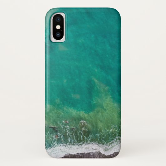 ターコイズブルーのビーチ Case-Mate iPhoneケース (裏面)