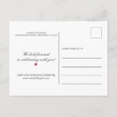 ターコイズブルーのピーコックの羽のボヘミアンワンピース　セーブ・ザ・デート 案内ポストカード (裏面)