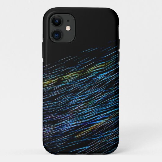 ターコイズブルーの光のペインティング 1 Case-Mate iPhoneケース (裏面)