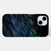 ターコイズブルーの光のペインティング 1 Case-Mate iPhoneケース (裏面 (横))