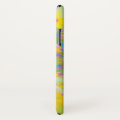 ターコイズブルーの可愛い黄色と赤の花 Case-Mate iPhoneケース (裏面/右)