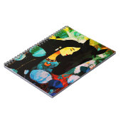 ターコイズブルーの女性と馬の絵画 ノートブック (左側)