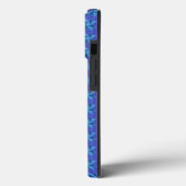 ターコイズブルーの幾何学模様 Case-Mate iPhoneケース (裏面 / 左)