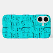 ターコイズブルーの楽譜 Case-Mate iPhoneケース (裏面 (横))