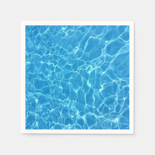 ターコイズブルーの水 スタンダードカクテルナプキン (正面)