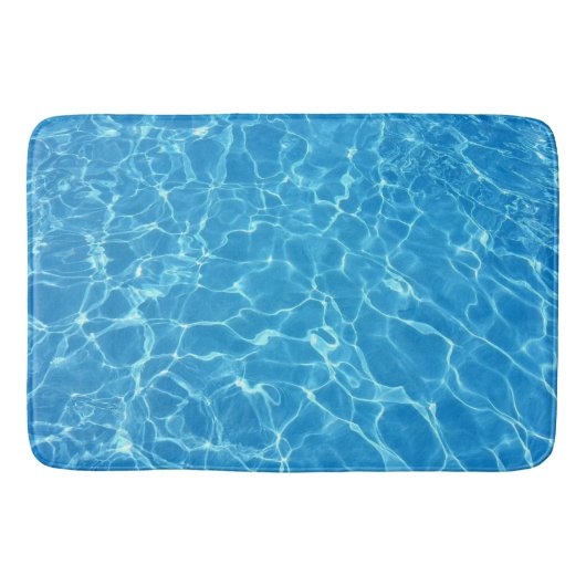 ターコイズブルーの水 バスマット (正面)