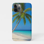 ターコイズブルーの海と白い砂浜のトロピカルビーチ Case-Mate iPhoneケース (裏)