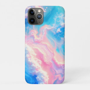 ターコイズブルーの海の波 ピンクの夏のビーチ iPhone 11 PROケース