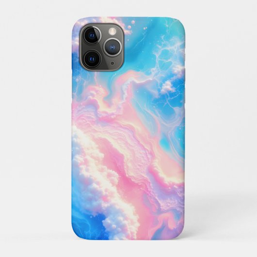 ターコイズブルーの海の波 ピンクの夏のビーチ Case-Mate iPhoneケース (裏)