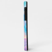 ターコイズブルーの海の波 ピンクの夏のビーチ Case-Mate iPhoneケース (裏面/左)