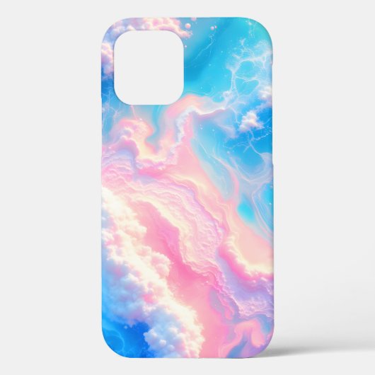 ターコイズブルーの海の波 ピンクの夏のビーチ Case-Mate iPhoneケース (裏面)