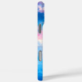 ターコイズブルーの海の波 ピンクの夏のビーチ  Case-Mate iPhoneケース (裏面 / 右)