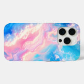 ターコイズブルーの海の波 ピンクの夏のビーチ Case-Mate iPhoneケース (裏面 (横))