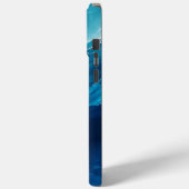 ターコイズブルーの海の流れ Case-Mate iPhoneケース (裏面 / 左)