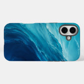 ターコイズブルーの海の流れ Case-Mate iPhoneケース (裏面 (横))