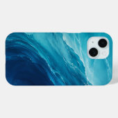 ターコイズブルーの海の流れ Case-Mate iPhoneケース (裏面 (横))