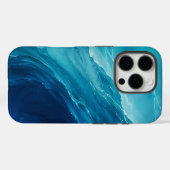 ターコイズブルーの海の流れ Case-Mate iPhoneケース (裏面 (横))