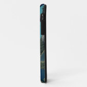 ターコイズブルーの湖を見下ろすハイカー Case-Mate iPhoneケース (裏面/左)