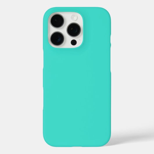 ターコイズブルーの無地 Case-Mate iPhoneケース (裏面)
