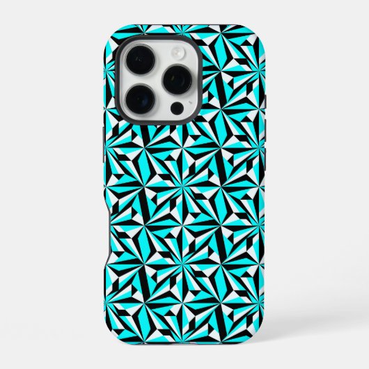 ターコイズブルーの砂漠の花 iPhoneケース (裏面)