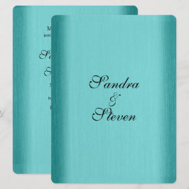 ターコイズブルーの結婚式招待状 招待状