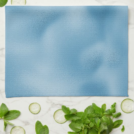 ターコイズブルーの結婚式 キッチンタオル (折り畳み)