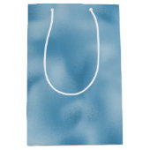 ターコイズブルーの結婚式 ミディアムペーパーバッグ (正面)