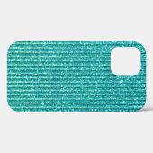ターコイズブルーの背景 Case-Mate iPhoneケース (裏面 (横))