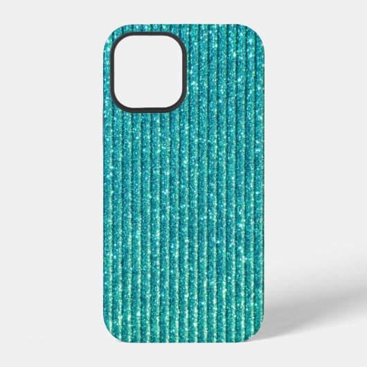 ターコイズブルーの背景 iPhoneケース (裏面)